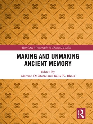 cover image of Making and Unmaking Ancient Memory
